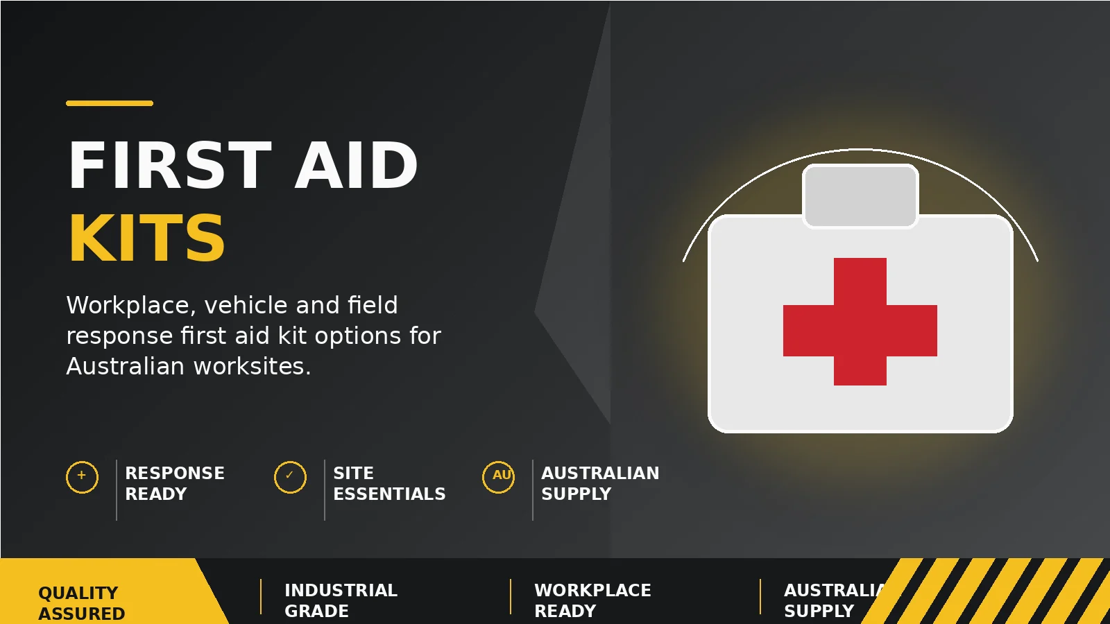First aid kits banner