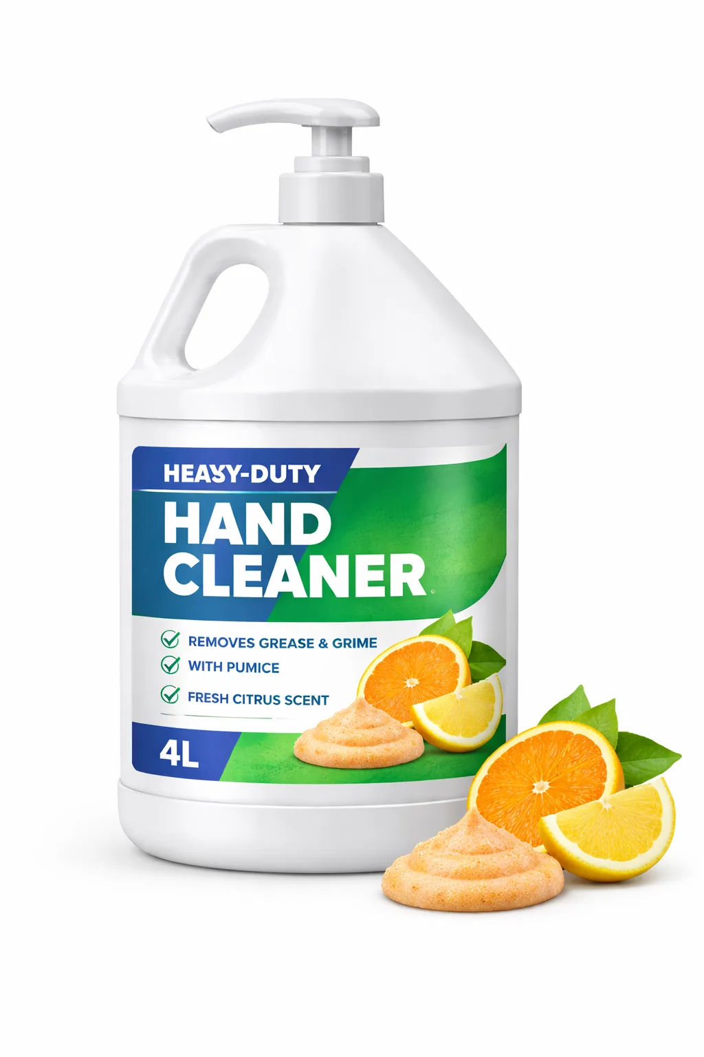 Hand cleaner pump bottle for workplace hygiene