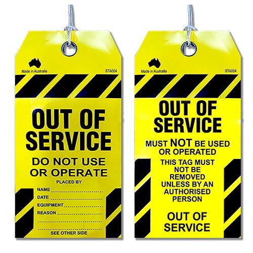 Safety Tag Out of Service product image